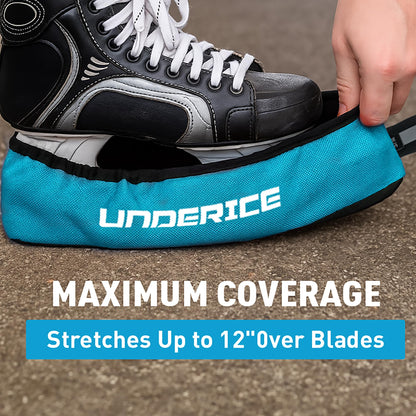 UICE Ice Skate Guards,Skate Blade Cover for Hockey Skate,Figure Skate Guards,Hockey Gift for Youth and Adlut(Blue, Senior)