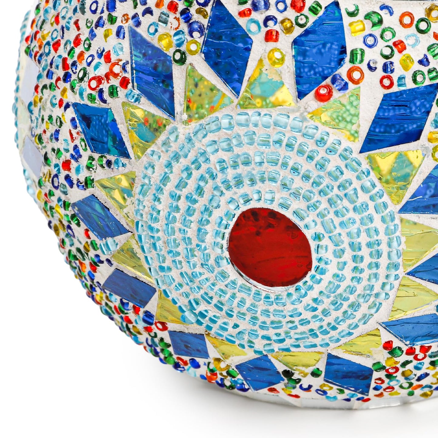 DEAYOU 4 Pack Glass Candle Holders Mosaic, Decorative Glass Tealight Votive Holder Bowl, Scented Candle Stand for Lighting Decor, Gift, Aromatherapy, Also Used as Vase, Pen Holder, Potted Plant Bowl