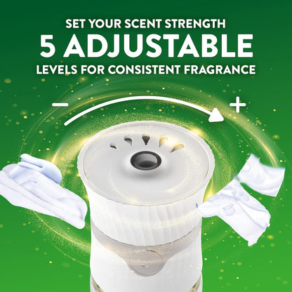 Air Wick Plug-In Scented Oil Starter Kit - 2 Warmers + 6 Fresh Linen Refills | Eco-Friendly Air Freshener