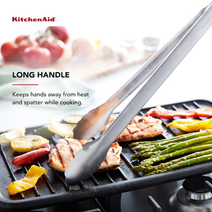 KitchenAid Stainless Steel Long Tongs, 14 Inch