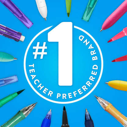 Paper Mate Felt Tip Pens, Flair Marker Pens, Medium Point, Assorted, 24 Count - Home, Office, Back to School, Teacher Supplies
