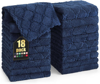 Homaxy 12 Pack Kitchen Dish Cloths (10 x 10 Inches, Grey), Super Soft and Absorbent Coral Velvet Dish Towels, Nonstick Oil Fast Drying Microfiber Cleaning Cloth, No Lint Household Dishcloths