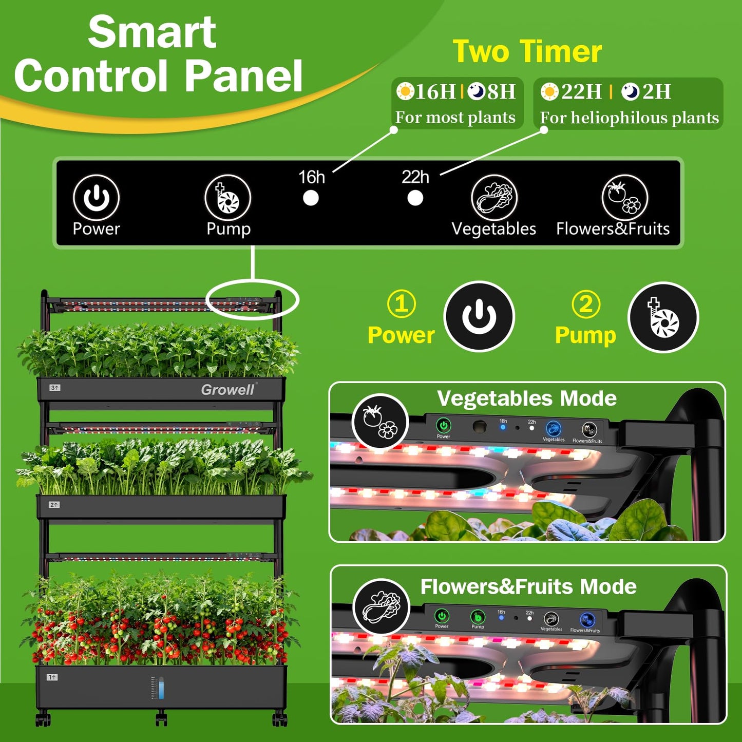 90 Pods Hydroponics Growing System Kit & 280 Pcs Hydroponic Pods Kit