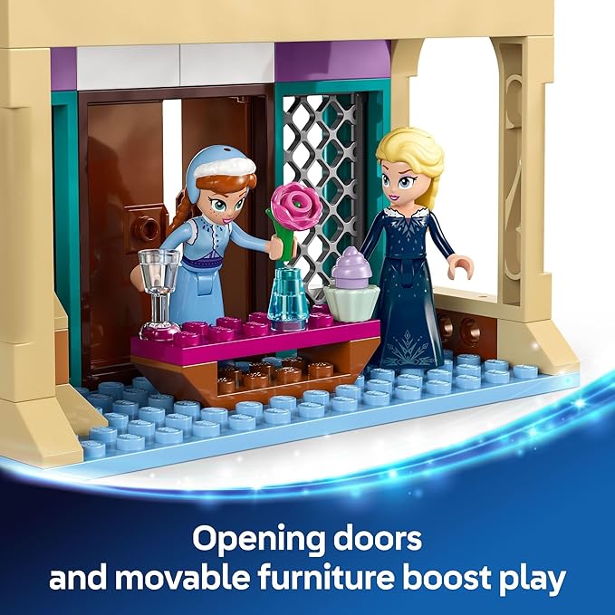 LEGO Disney Frozen: Arendelle Frozen Castle - Building Playset for Kids - Frozen Castle Toy for Fans with Princess Anna and Elsa Minidolls - 5 Year Old Girl &amp Boy Birthday Gift - 43265
