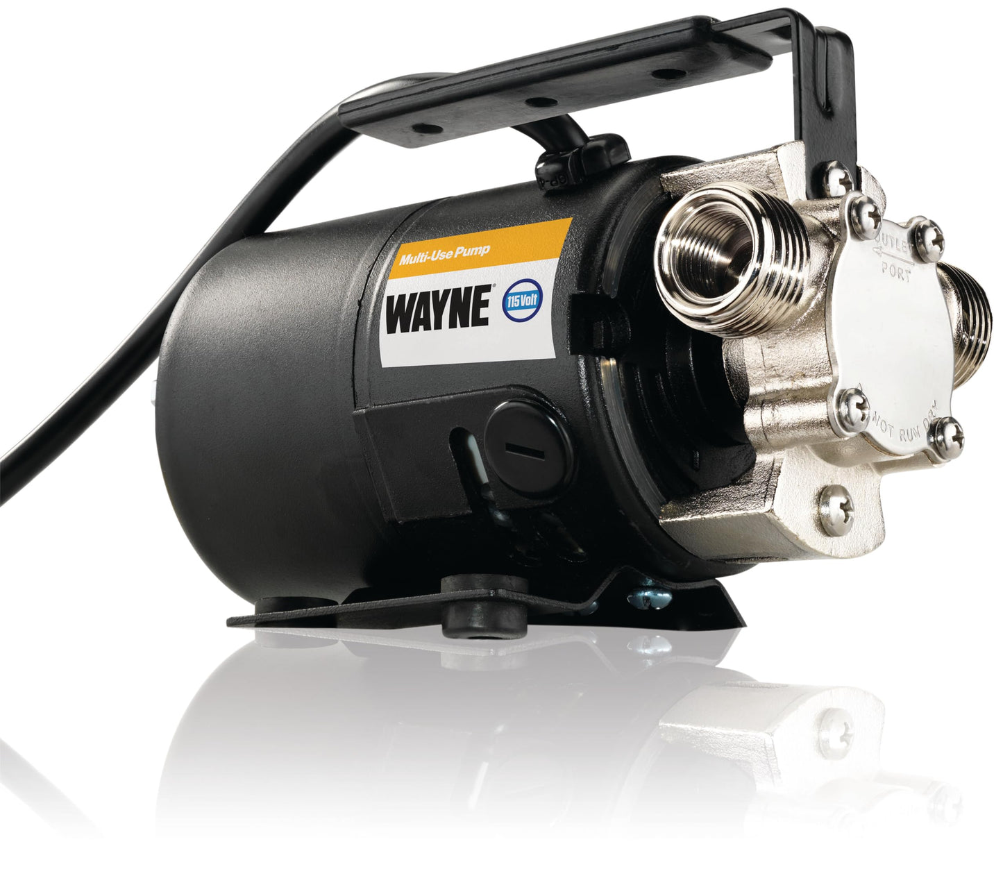 WAYNE PC2 Portable Transfer Water Pump With Suction Hose And Attachment, Black, Small, GIDDS-521200