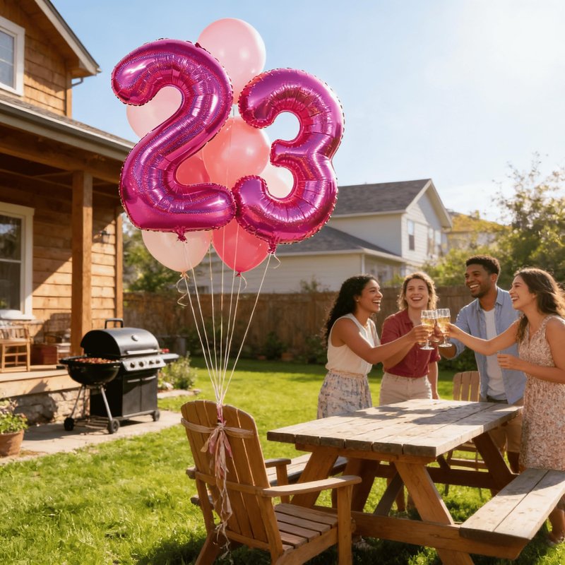 40 Inch Laser Hot Pink 1 Balloon for First Birthday, 1st Number Balloons Birthday Decorations for Girl Kids Toddler Baby, One Giant Number 1 Balloon