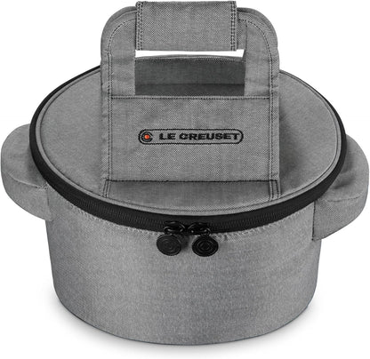 Le Creuset Round Dutch Oven Tote Bag - 15-Inch, Stylish Noir Design for Easy Transport