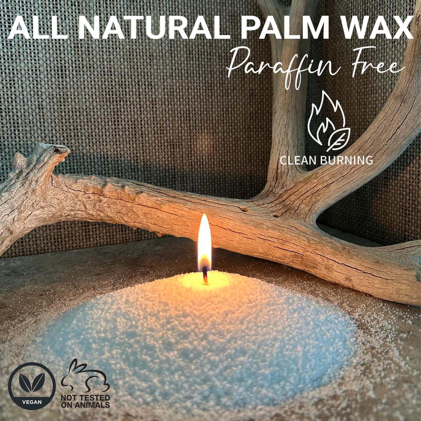 Fiora Naturals Pearled Candle - Long Lasting Sand Candle Wax Set, Refillable Non-Toxic Luxury Pearled Sand with Wicks for Candle Making, DIY Candle Making