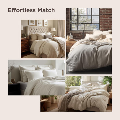 Bedsure Winery Pink Duvet Cover Set - King Size 3-Piece Extra Soft Prewashed Cotton-Like Polyester, 104x90 Inches with Zipper Closure & 2 Pillow Shams