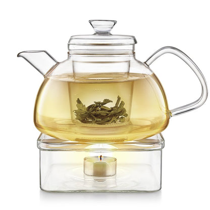 Teabloom Innovative Filtered Borosilicate Glass Teapot With Microdot Whole Leaf Tea Glass Infuser, 40 ounces – A Pure & Immersive Tea Experience – Tea Purist's Choice