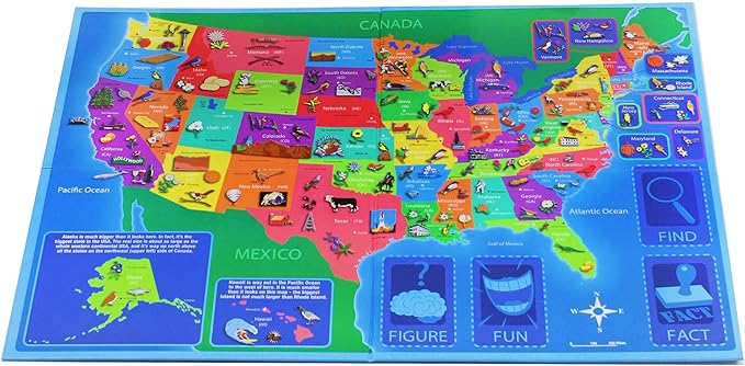 Game Zone Great States - Fun and Educational Geography Game for Ages 7+ - An Engaging Way to Learn about the 50 States with Friends and Family