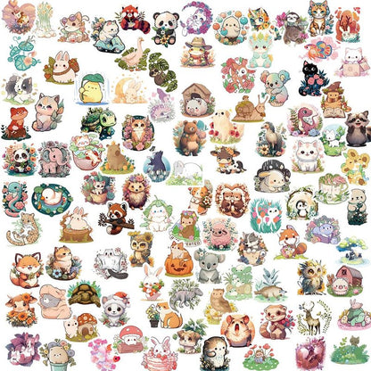 Happy Birthday Stickers, 100Pcs Cute Birthday Stickers for Water Bottle, Waterproof Laptop Skateboard Guitar Scrapbook Journalin