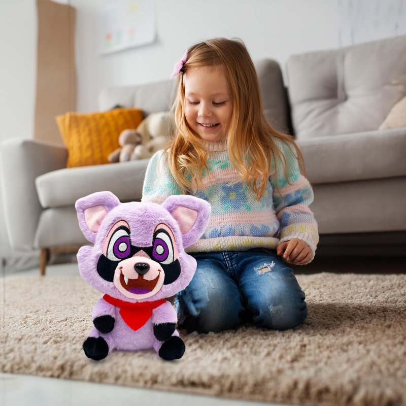 Adenzai Indigo Park Plush Toys - Rumbley the Raccoon | Rambly the Raccoon Plush, Rambly Plush Indigo Park, Stuffed Raccoon, Raccoon Pillow, Rocket Raccoon Plush