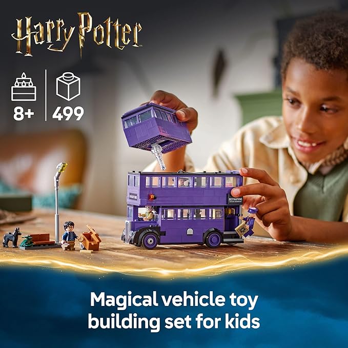 LEGO Harry Potter Knight Bus Adventure - Building Toy for Kids Boys and Girls Ages 8+ - Iconic Bus from Harry Potter and The Prisoner of Azkaban - with 5 Minifigures - Birthday Gift Idea - 76446