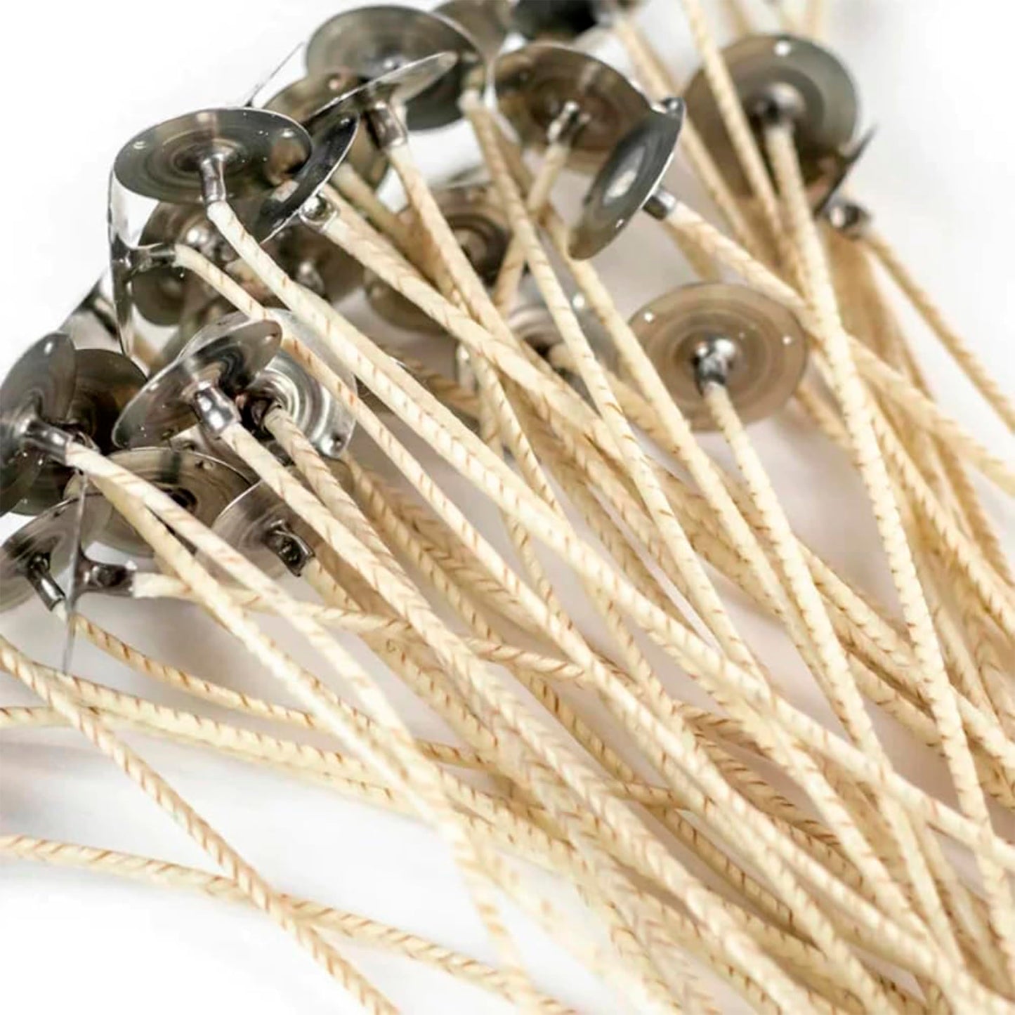 EAP Innovations 6" Eco Candle Making Wicks, Self-Trimming Design, Coreless Cotton Wicks for Candle Making, Ideal for DIY, Ideal for Low Melt-Point Waxes, Size ECO-12, Pack of 100