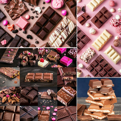 Palksky Chocolate Bar Mold Deep, 3Pcs Square Thick Chocolate Bar Mold Silicone, Stuffed Candy Bar Mold
