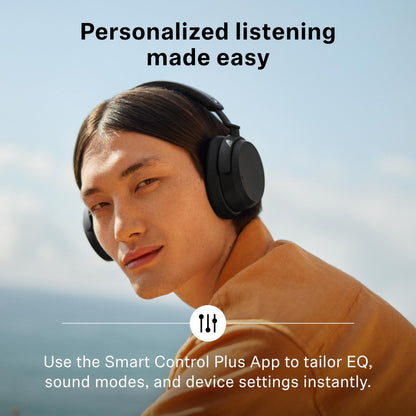 Sennheiser ACCENTUM Wireless Bluetooth Headphones – Hybrid ANC Noise Cancelling, 50‑Hour Battery, Lightweight Over‑Ear Design, Clear Calls, Travel & Work Headset, White