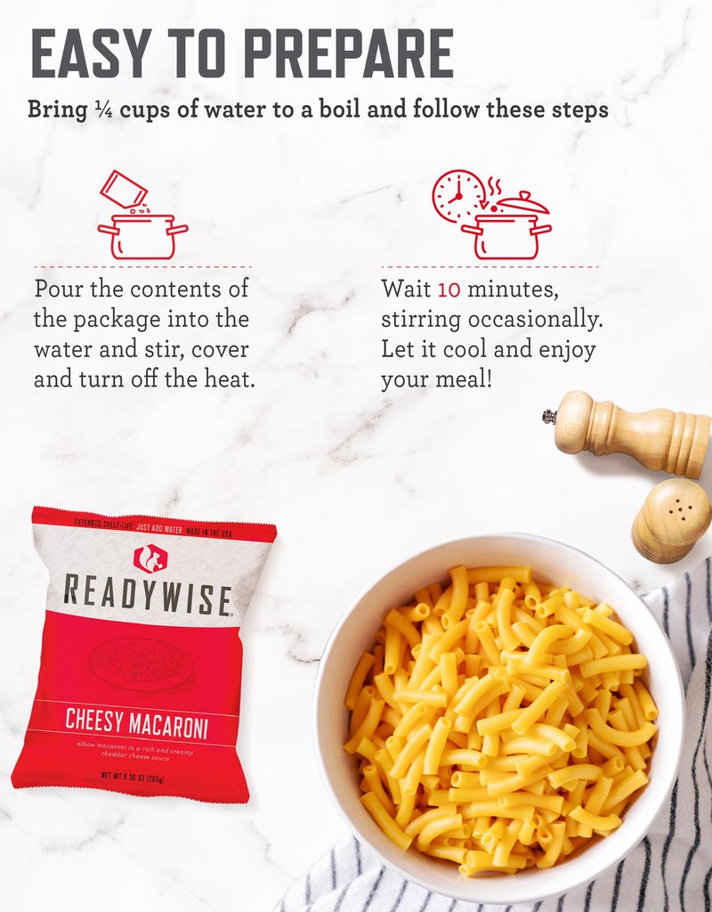ReadyWise Emergency Food Supply - 120 Servings Favorites Sample Bucket, Survival Food Kit, Freeze Dried Prepper Food & Dehydrated Meals for Camping Essentials & Backpacking, up to 25 Year Shelf Life