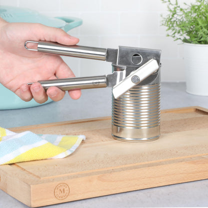 Martha Stewart Sprucedale Stainless Steel Heavy Duty Can Opener – Durable and Easy-to-Use Manual Kitchen Tool for Effortless Opening