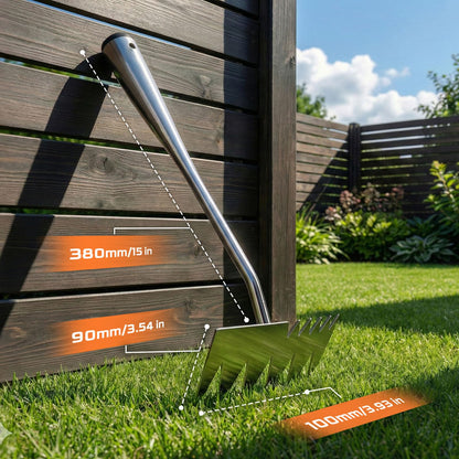 LOOHOI Weed Puller Tool, Manual Weeder with Deep Root Removal, Heavy Duty 304 Stainless Steel Weed Remover for Garden, Faster Than Step Weeders