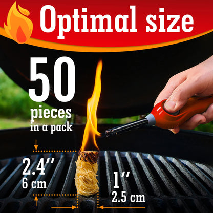 All Natural Wood Fire Starters: Fireplace Camping Charcoal Starter Grill BBQ Chimney Wood Stove Campfires Fire Pit. Fatwood Sticks. Camp Firestarter, Fire Tools. Fire Starter Outdoor/Indoor/Travel
