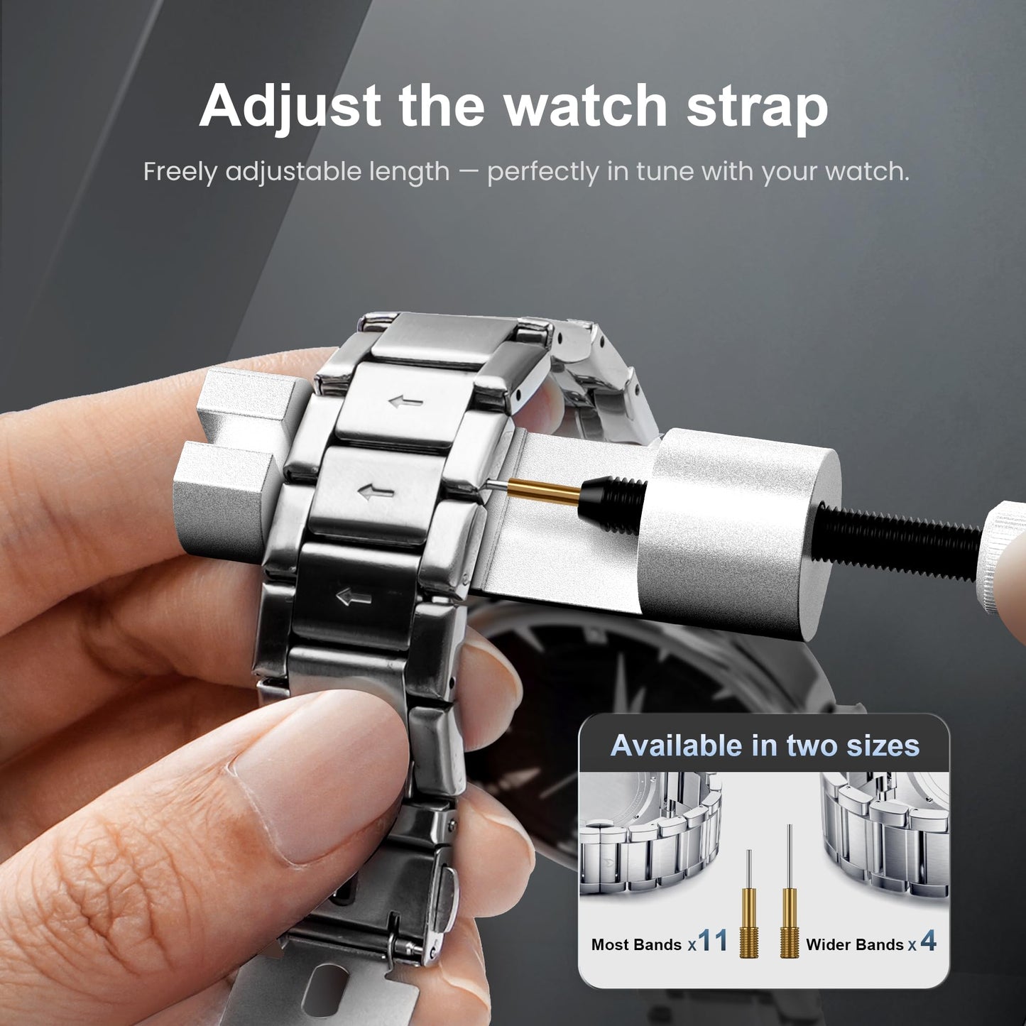 JOREST Watch Repair Kit, for Watch Battery Replacement & Watch Link Removal and Resizing & Watch Opener, Watch Repair Screwdriver Set, Watch Wrench Back Remover, Watch Cleaning, Spring Bar Tool