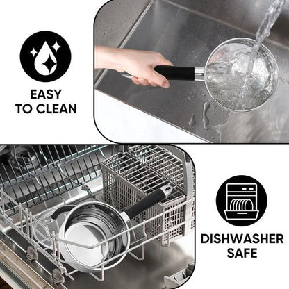 E-far 1 Quart Sauce Pan with Lid, Tri-Ply Base Stainless Steel Small Saucepan with Stay-Cool Handle, Non-toxic Kitchen Cooking Sauce Pot, Compatible with All Cooktops, Dishwasher Safe