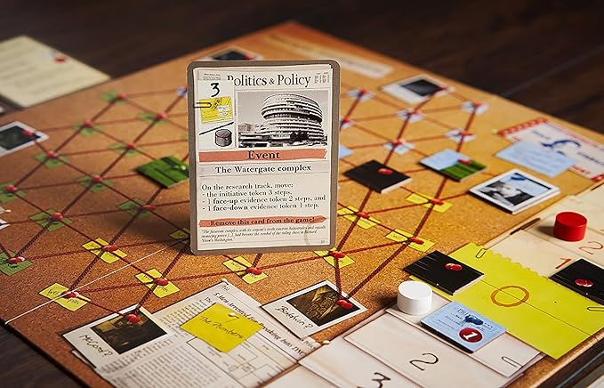 Capstone Games Watergate – 2 Player Strategy Board Game for Adults Historical Tabletop Game 30–60 Min Playtime Ages 12+ Competitive and Tactical Gameplay for Couples &amp Family Fun