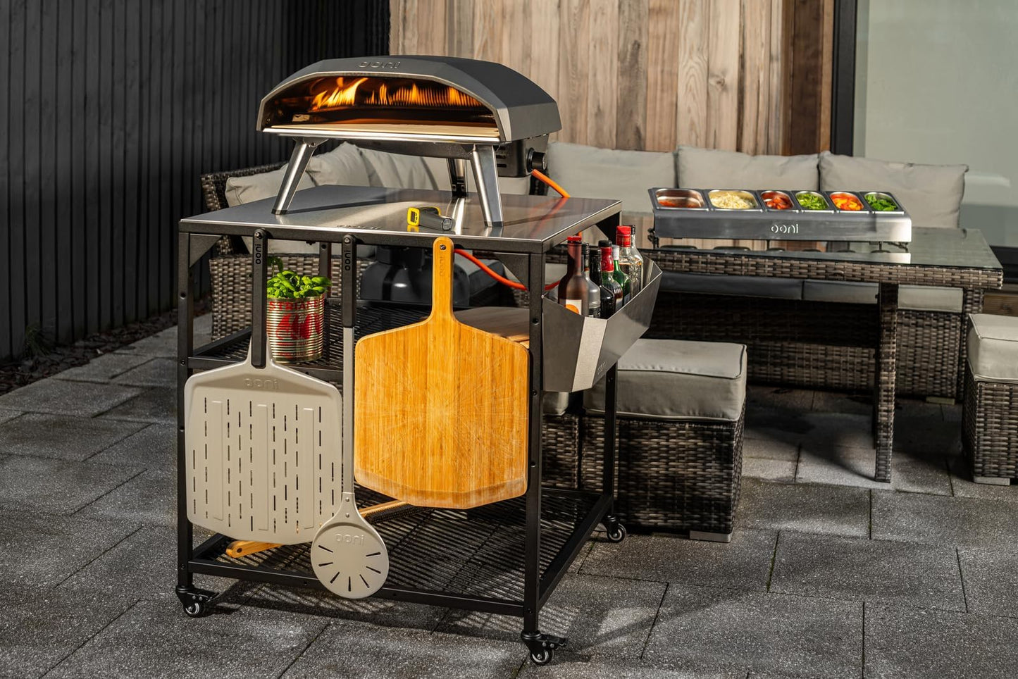 Ooni Koda 16 Propane Gas Pizza Oven - Essentials Pizza Oven Bundle - Includes 14" Pizza Peel and Infrared Thermometer