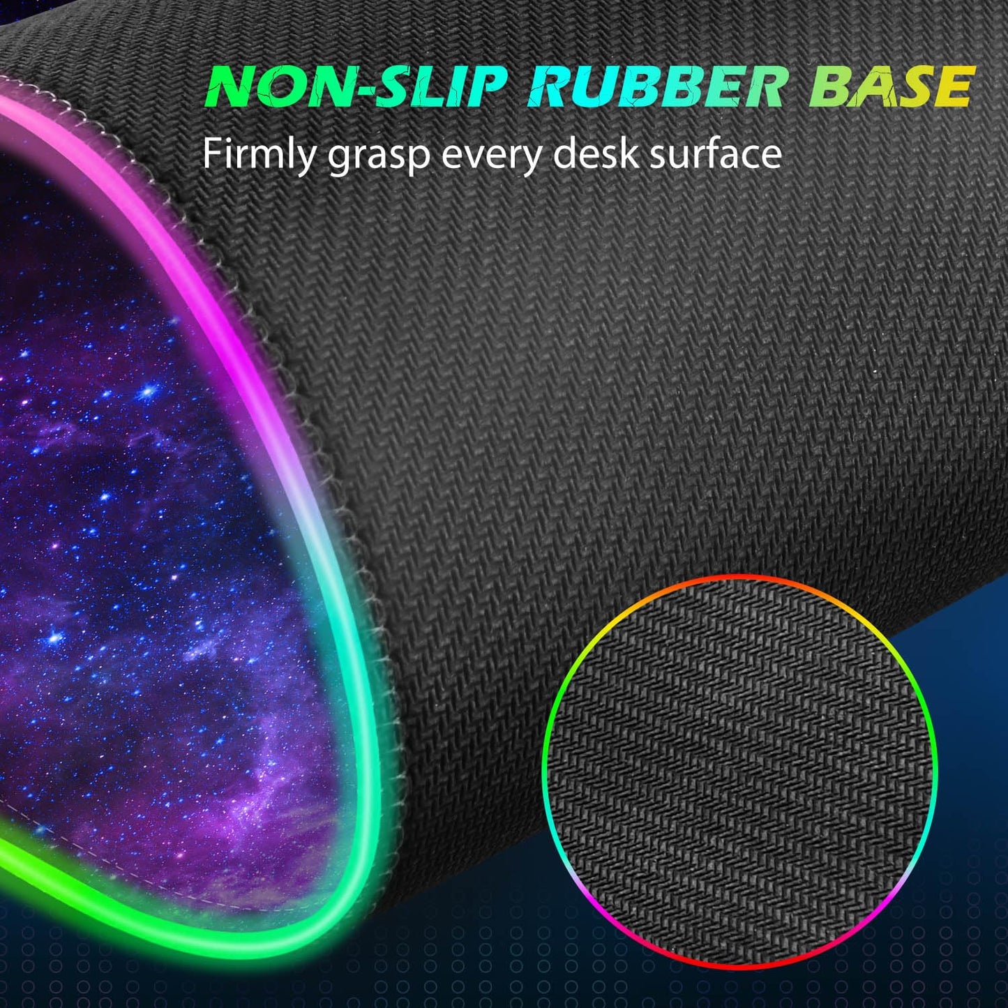 ToLuLu RGB Gaming Wireless Charging Mouse Pad, 5/7.5/10/15W 10 Light Modes LED Mouse Pad Computer Keyboard Mat Mousepad, 800x300x4MM Extended Large Desk Mat for Gaming, MacBook, Laptop, PC, Galaxy