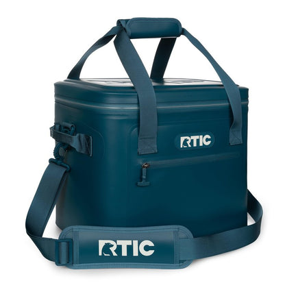RTIC Ultra-Tough Soft Cooler 30 Can, Insulated Bag Portable Ice Chest Box for Lunch, Beach, Drink, Beverage, Travel, Camping, Picnic, Car, Trips, Floating Cooler Leak-Proof with Zipper, Marine
