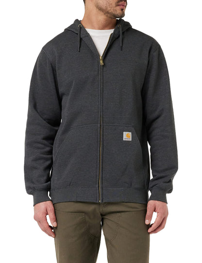 Carhartt mens Loose Fit Midweight Full-zip Sweatshirt fashion hoodies, Carbon Heather, XX-Large US