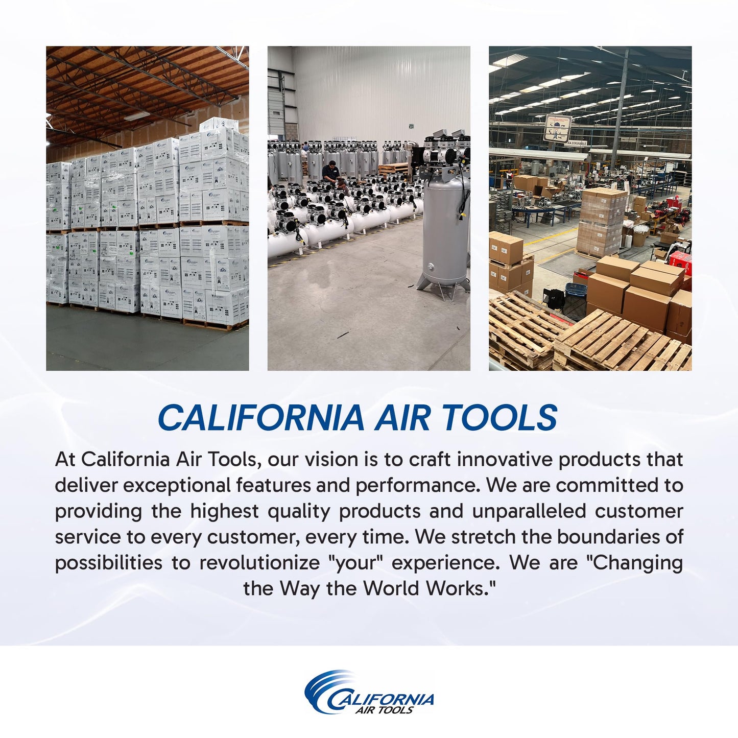 California Air Tools 2010A 1.0 HP Ultra Quiet and Oil-Free Air Compressor, 2 Gallon Aluminum Tank, 60 dBA Noise Level, Silver