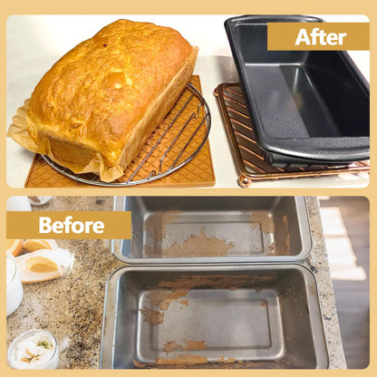 UBeesize 9-Inch Air Fryer Parchment Liners - 200 Pack, Square Non-Stick Disposable Paper Sheets for Microwave & Air Fryers, Unbleached Baking Sheets (8-Inch Base)