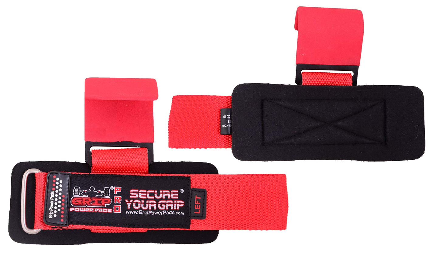 Weight Lifting Hooks Heavy Duty Lifting Wrist Straps Pull Ups Deadlift Straps Power Lifting Grips Padded Workout Straps for Weightlifting Gym Gloves for Men & Women Premium Workout Equipment