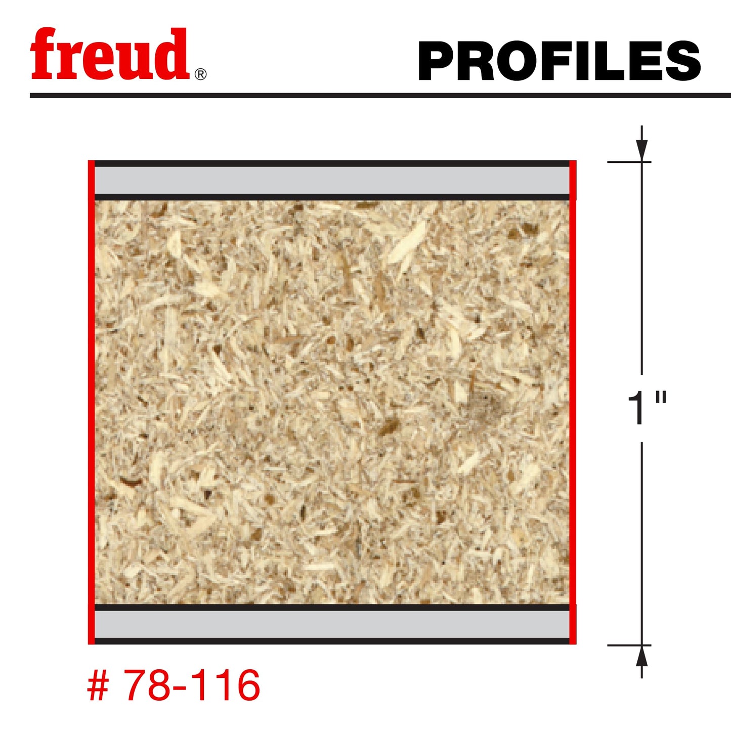 Freud 78-116: 1/2" (Dia.) Diamond Compression Bit with 1/2" shank