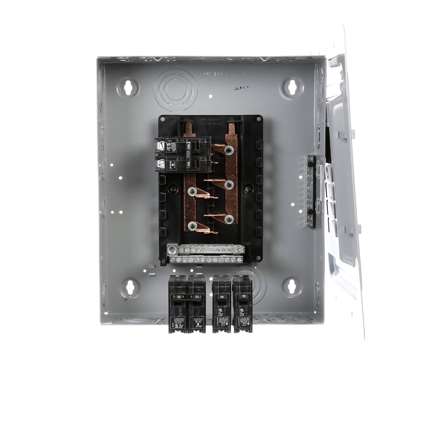 Siemens E1020MB1100FCGP 100-Amp Indoor Narrow Width Renovation Main Breaker Load Center, 10-Space 20-Circuit, Gray