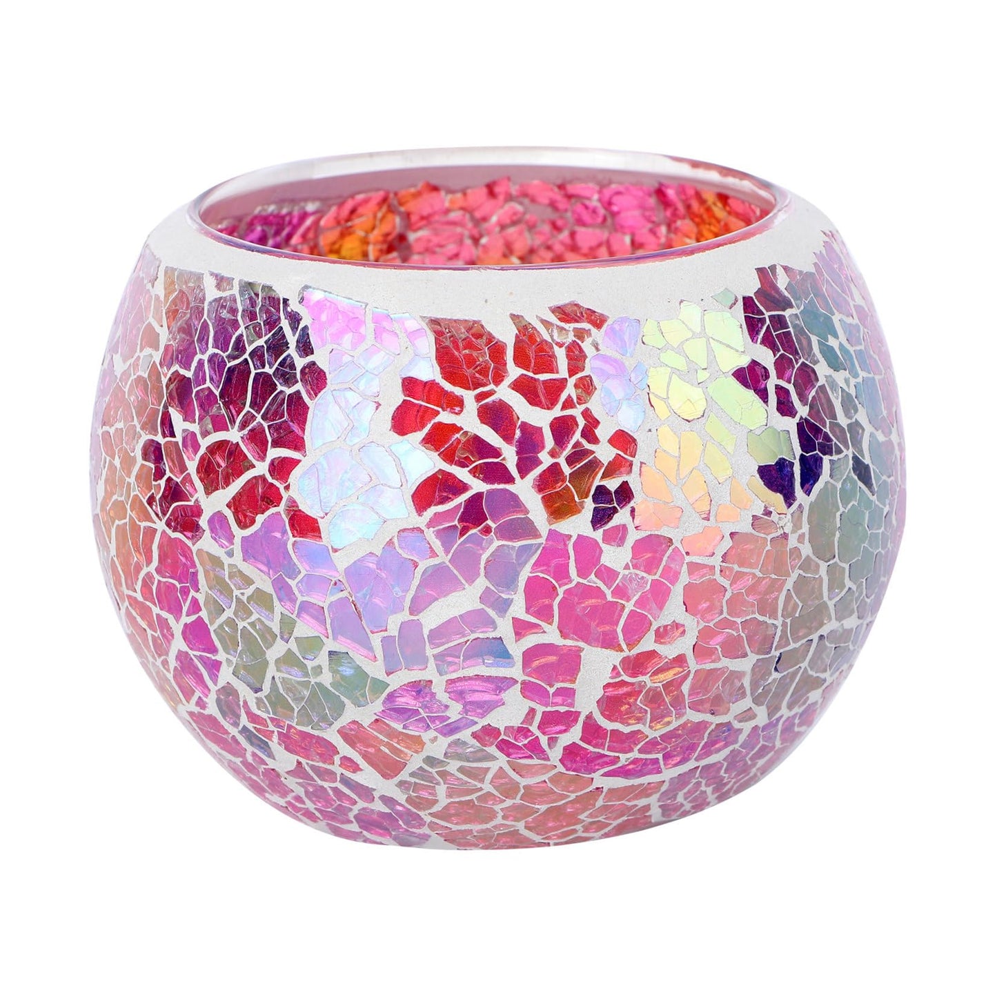 Amosfun Elegant Glass Candlestick Holder Unique Crystal Decor for Living Room Home Decor