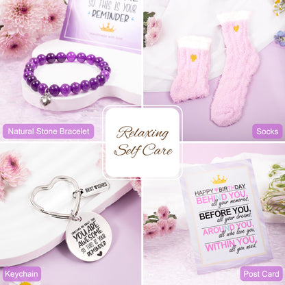 Gemwi Gifts for Women, Birthday Gifts for Women, Happy Birthday Gifts Basket, Gift Set for Best Friends Female Sister Mom Wife Her Girlfriend Coworker Bestie Bff