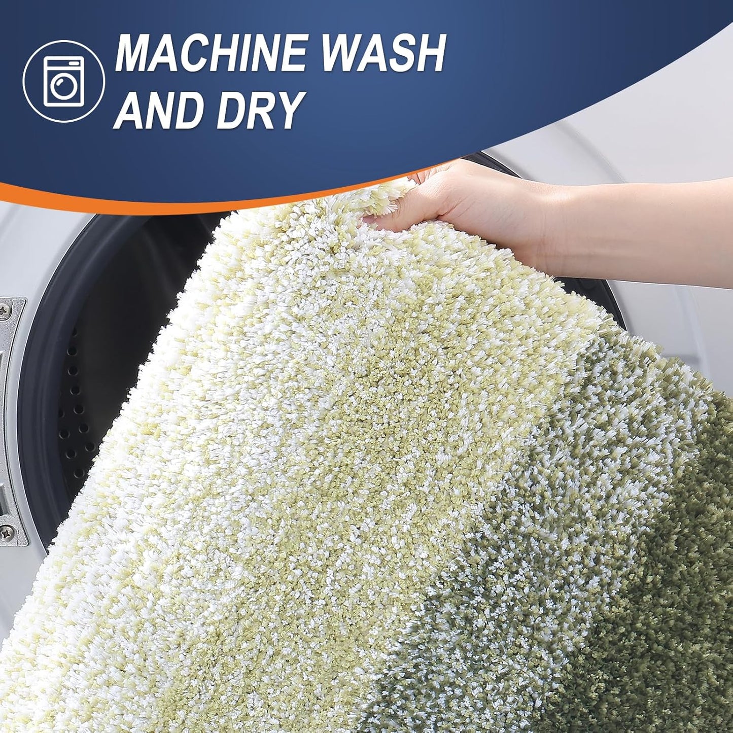 OLANLY Bathroom Rugs - Extra Soft Microfiber Mat | Quick Dry, Machine Washable, 30x20, Dark Green