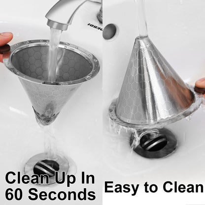 Pour Over Coffee Dripper, Pour-over Filters with 800 Mesh Steel Mesh Optimize Extraction For Rich Coffee Flavor, Stainless Steel Filter, Paperless Pour-over