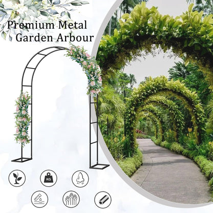 Metal Garden Arch Pergola Trellis for Climbing Plants Wedding & Event Decor Roses Bridal Party Backdrop Stand Flower Arch Arbor Outdoor Garden Trellis for Various Climbing Plants 2