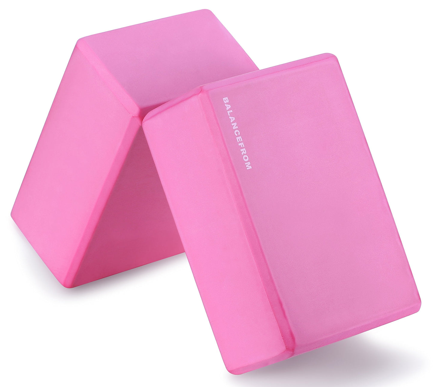 Fitvids Set of 2 High Density Yoga Blocks, 9"x6"x4" Each, Pair, Multiple Colors