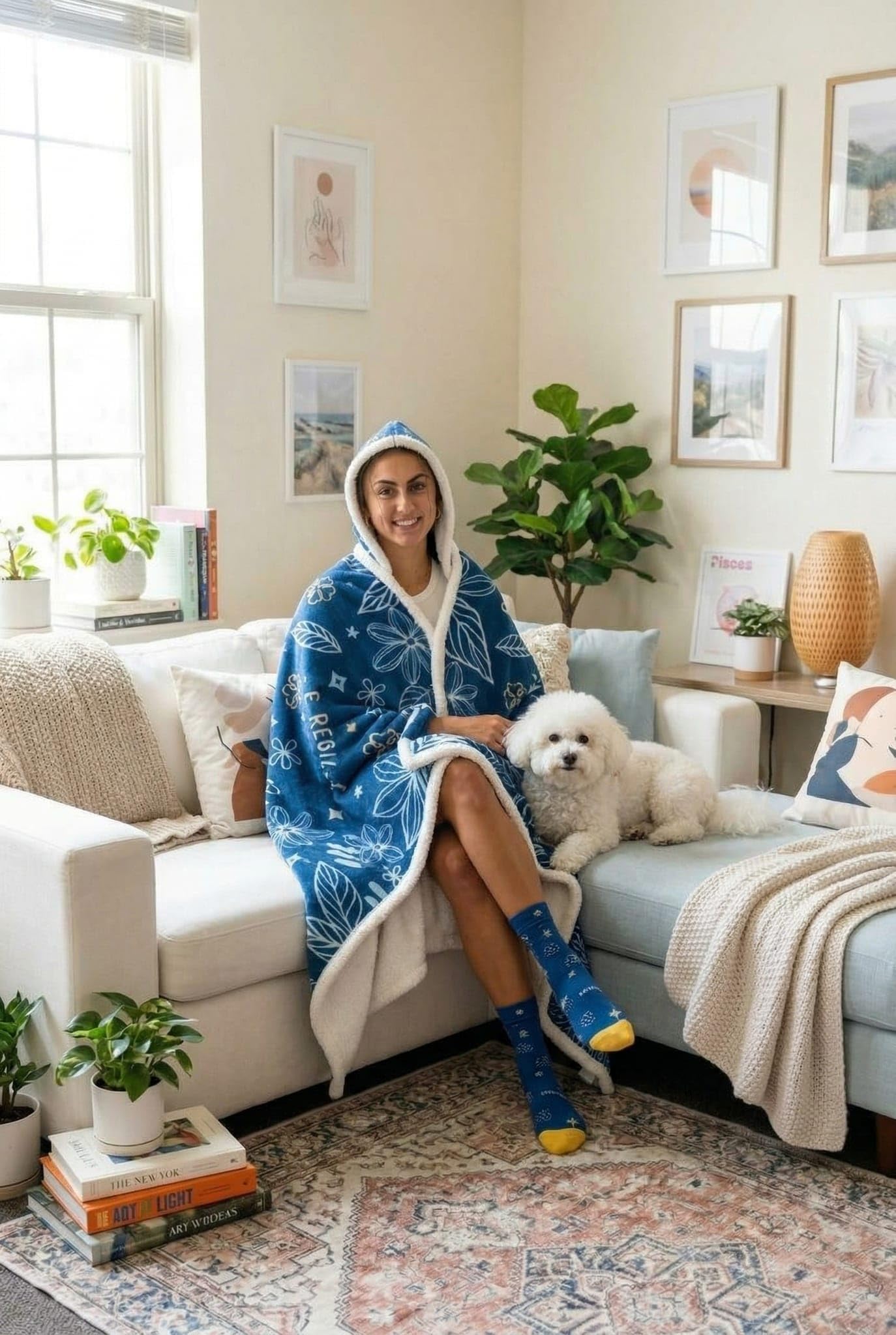 SHEROCIOUS Blanket Hoodie | Inspirational Gifts for Women | Get Well Soon Gift | new mom gifts | wife birthday gift ideas | Sister Gifts | Wife Blankets | gifts for new mothers | Mothers Day Gift