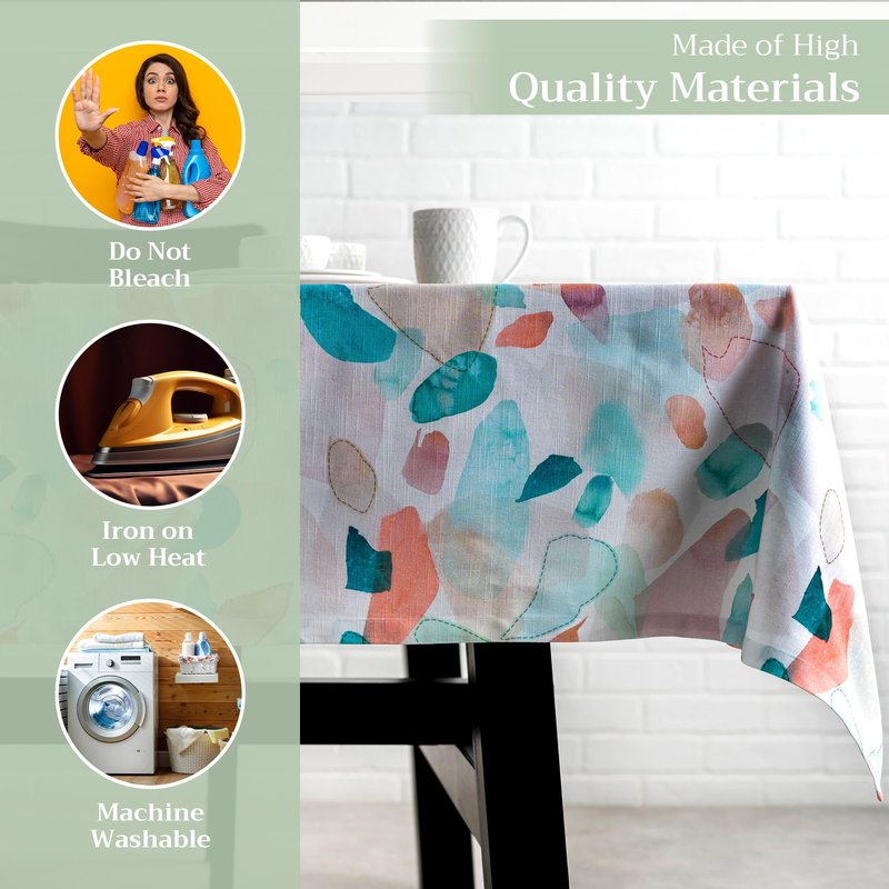 Maison d' Hermine Table Cloth Rectangle Table 100% Cotton 60 x 90 Inches Tablecloth Reusable Decorative for Dining Kitchen Room Farmhouse Home Gifts for Mothers Day Spring Summer - Summer Picnic
