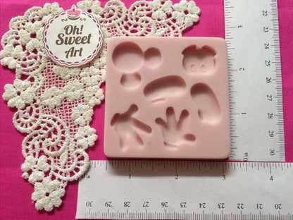 Complete Mickey Mouse - (Measurements Second Picture/No Returns) - Silicone mold Cupcake Toppers Mold By Oh! Sweet Art