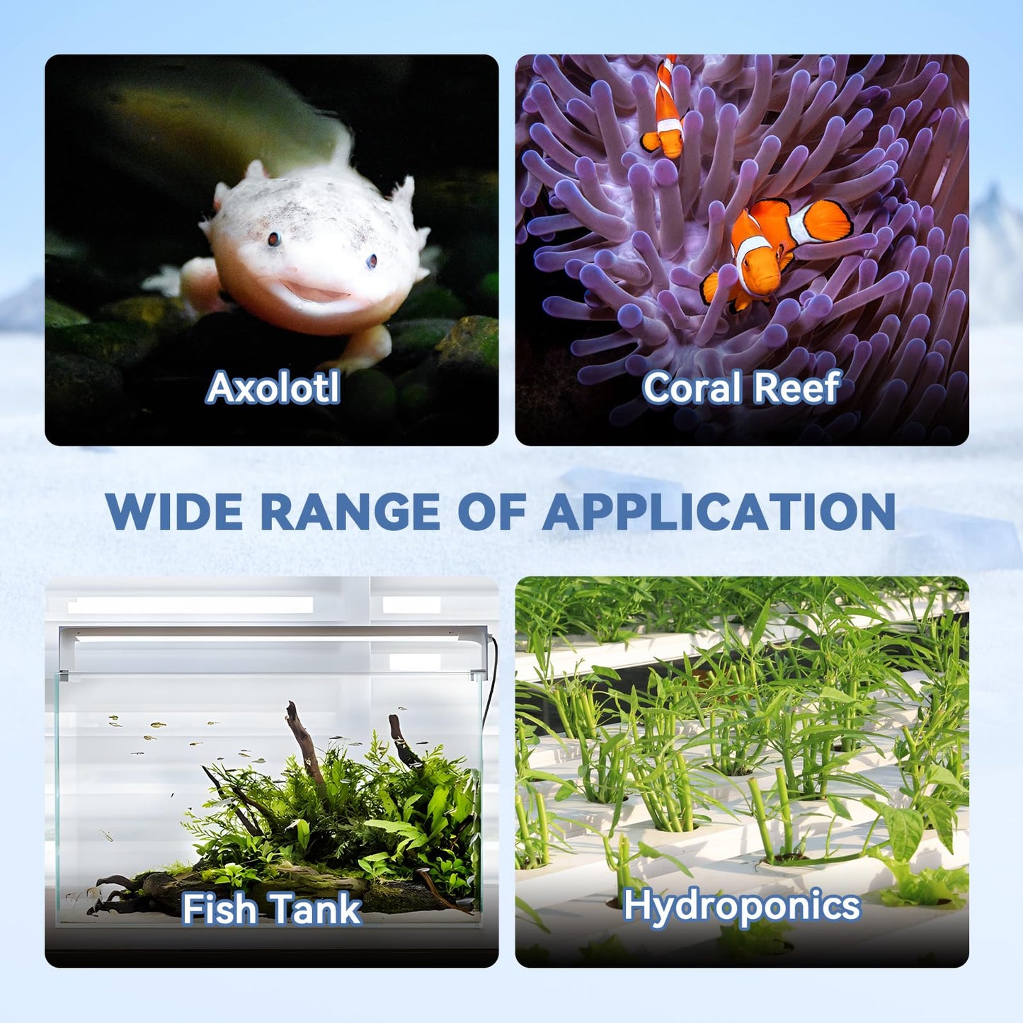 [New Upgrade] Poafamx Aquarium Chiller 42Gal Water Chiller for Fish Tank 1/10 HP Aquarium Cooler with Touch Screen Quiet Refrigeration Compressor Saltwater Freshwater for Fish Axolotl Hydroponic Coral