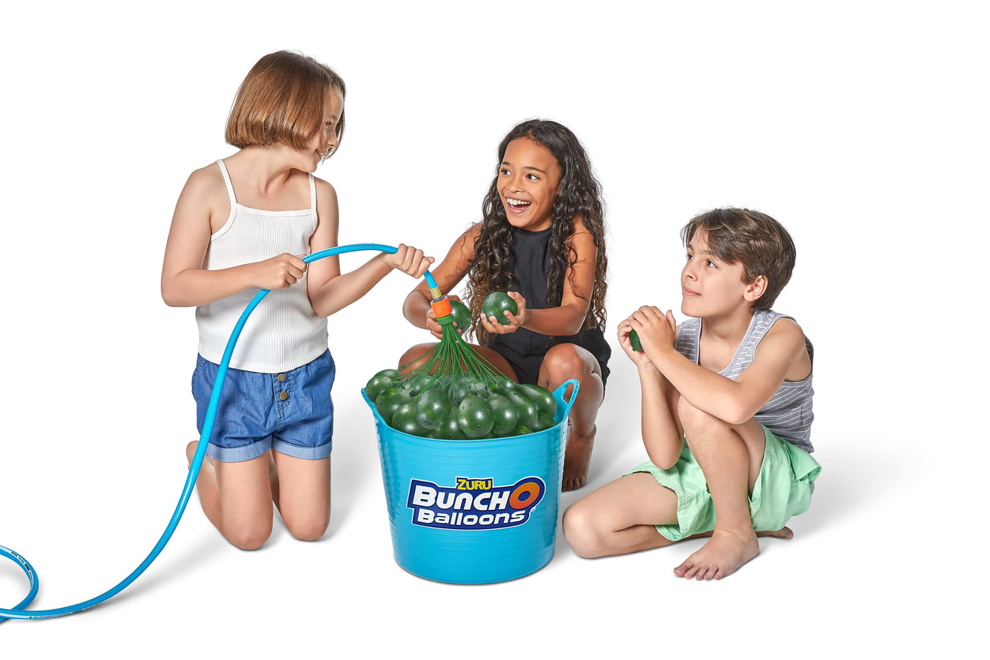Bunch O Balloons Rapid-Filling Grenade-Colored Water Balloons 6 Pack (210 Balloons),Green