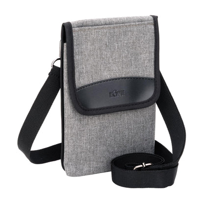KIWIFOTOS Travel Cell Phone Pouch Belt Pouch, Phone Holster Crossbody Bag with Shoulder Strap for iPhone 16 15 14 Pro Max Case Holder with Neck Lanyard Smartphone Walking Passport Wallet