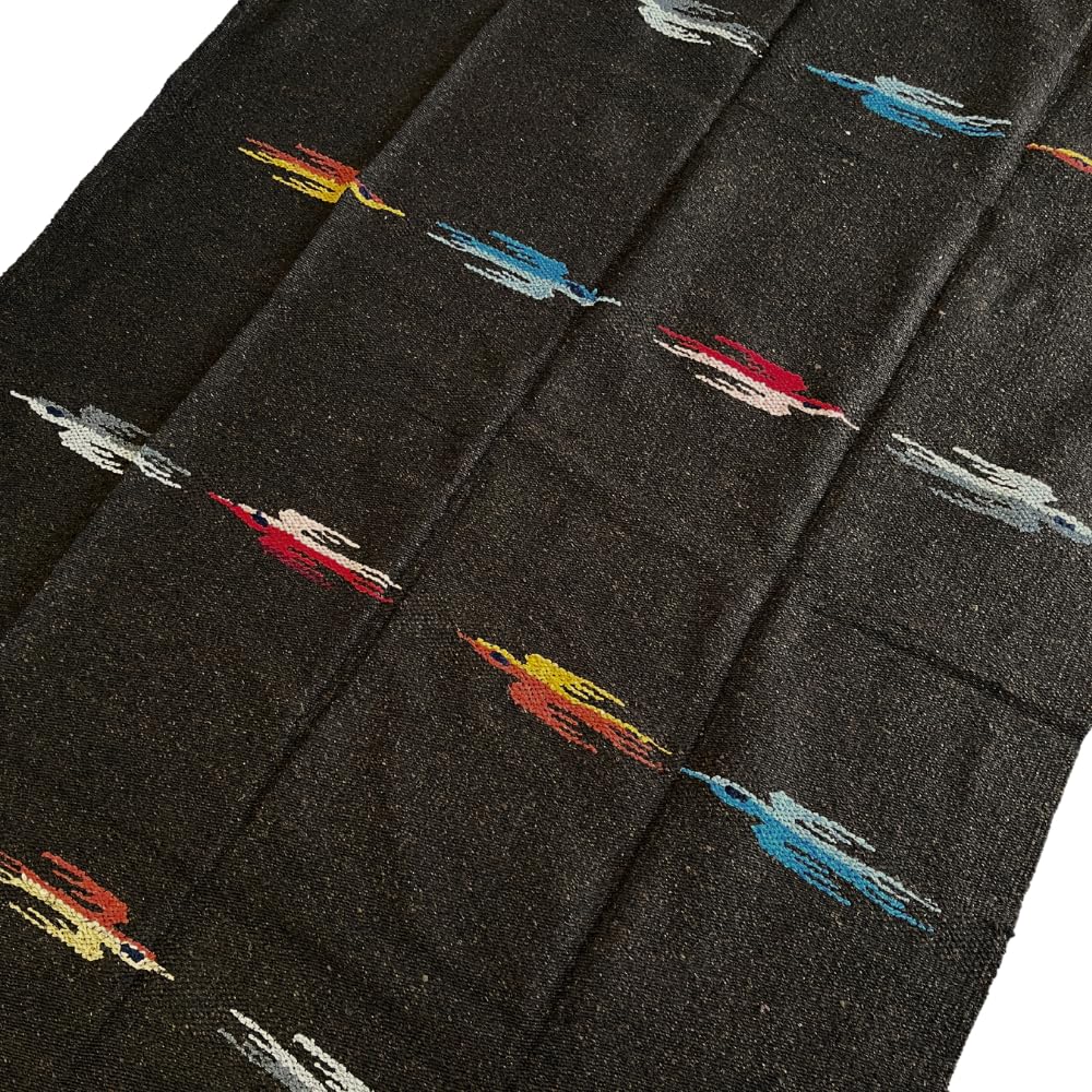 Open Road Goods Yoga Blanket - Thick Mexican Thunderbird Blanket - Handmade and Made for Yoga! (Brown)